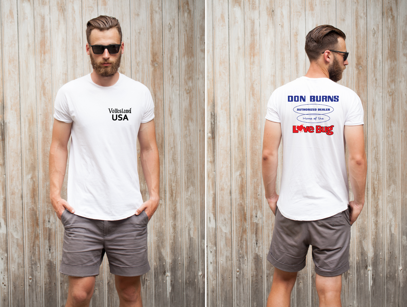 Volksland USA x Don Burns Racing Tee – "Home of the Love Bug" Edition